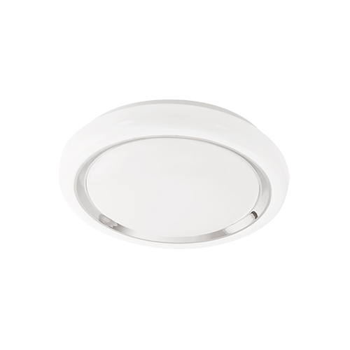 Ø 340mm x H 90mm 18W LED ceiling lamp with chrome decor ring