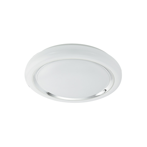 Ø 400mm x H 90mm 24W Led ceiling lamp with chrome decor ring